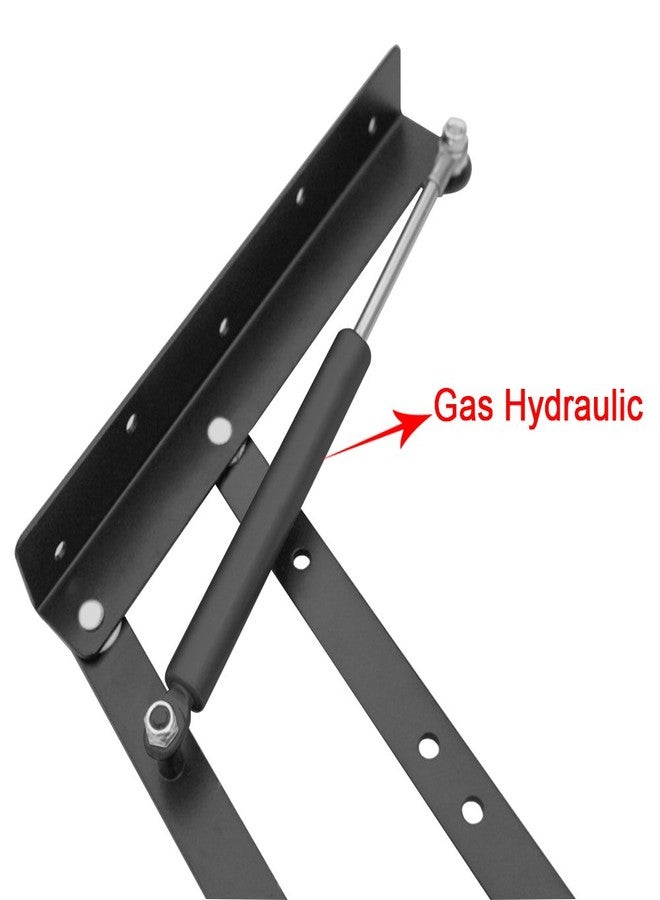 Boshen Lift up Top Modern Coffee Table Desk Mechanism Hardware Fitting Convertible Furniture Hinge Spring Stand Rack Bracket 240mm/9.45 Inch (Air-Operated) - Image 3